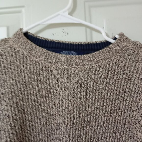 Tommy Hilfiger Mens XL Beige Crewneck Sweater 100% Cotton Made In India - Picture 5 of 15